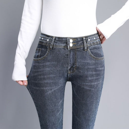 Pantalones Ajustados Azul Claro - Diseño Versátil para Primavera - Image 4