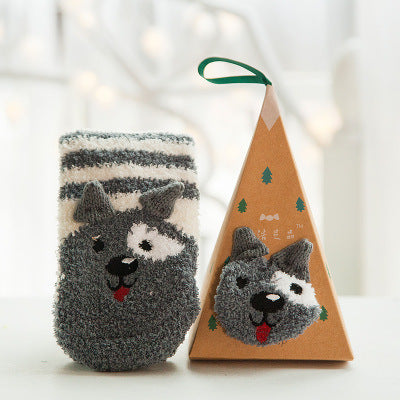 Calcetines Navideños de Mujer con Forro de Felpa - Image 3