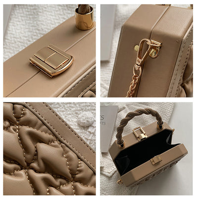 Bolso Cuadrado Pequeño PU Estilo Coreano con Cadena Elegante - Image 7