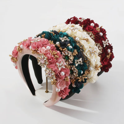 Accesorios para el Cabello con Perlas Imitación - Diseño de Borde Ancho - Image 9