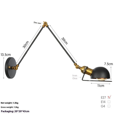 Lámpara LED de Pared Articulada para Estudio y Dormitorio - Image 9