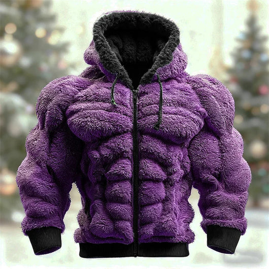 Sudadera Navideña de Franela para Hombre con Estampado Cuello Redondo - Image 14