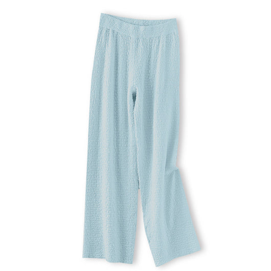 Pantalón Ancho de Lana Tejida con Caída Elegante para Mujer - Image 28