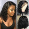 Peluca Rizada Corta Estilo Europeo Americano con Encaje Frontal - Cabello Rizado Africano Negro