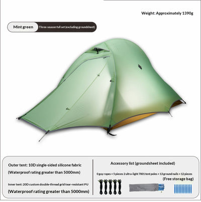 Tienda de Campaña Ligera Impermeable para Trekking y Cicloturismo - Image 16