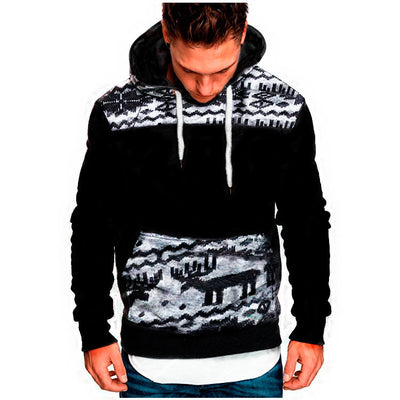 Sudadera Navideña con Capucha Cervatillo Manga Larga Slim Fit - Image 2