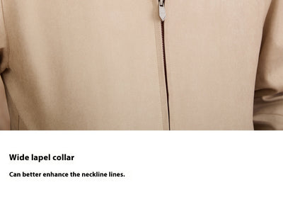 Chaqueta Bomber de Gamuza para Hombre - Cuello Solapa Casual - Image 13