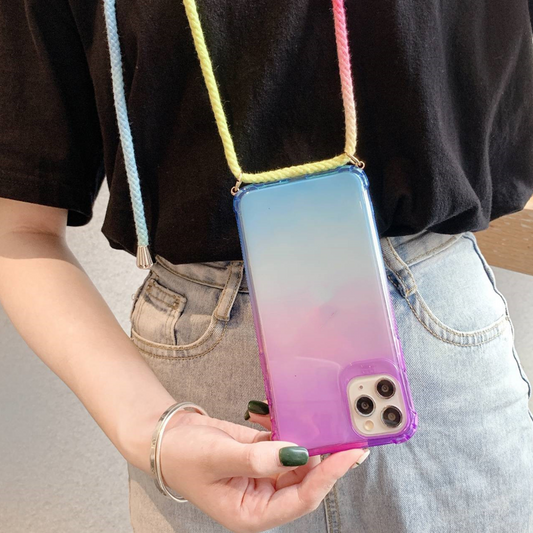 Funda Degradada Tricolor para Celular - Diseño Creativo