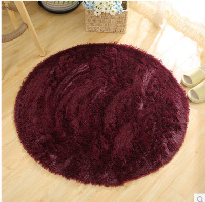 Alfombra Redonda de Pelaje Suave para Sala, Dormitorio y Cuarto Infantil - Image 11