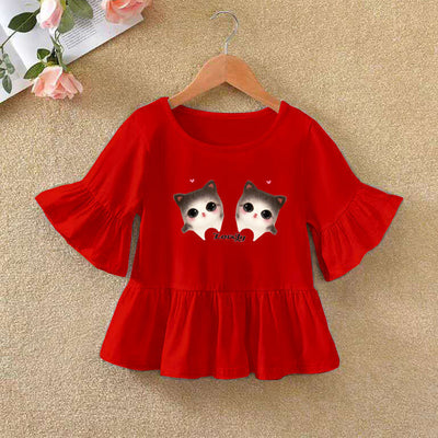 Playera Infantil con Mangas Volantes - Ideal para Verano - Image 28