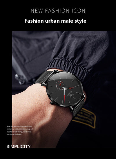 Reloj de Cuarzo Elegante con Hebilla Siamesa - Diseño Minimalista - Image 8