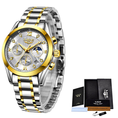 Reloj de Negocios Impermeable con Correa de Acero Inoxidable - Image 16