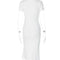Vestido Camisa Outonal com Fenda Lateral e Gola Elegante