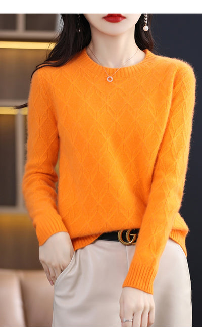 Suéter Jacquard Grueso para Mujer - Abrigo Cálido Otoño Invierno - Image 15