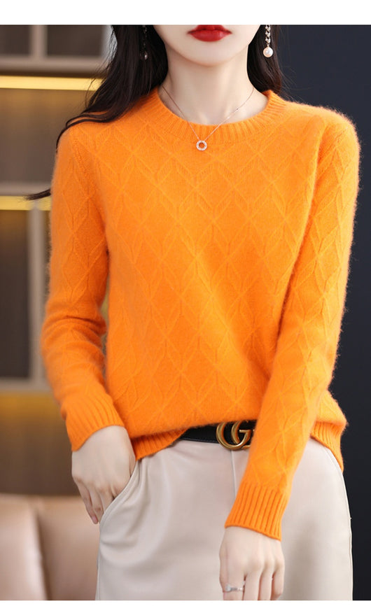 Suéter Jacquard Grueso para Mujer - Abrigo Cálido Otoño Invierno - Image 15