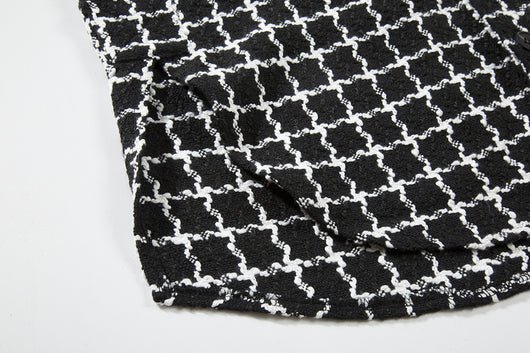 Chaqueta Camisa Cuadros Blanco y Negro - Estilo Urbano Versátil - Image 8