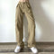 Pantalones Casuales Sueltos de Cintura Baja para Mujer - Corte Recto y Drapeado