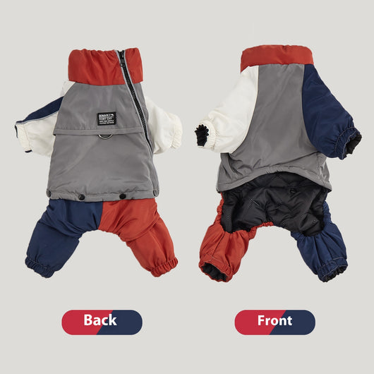Abrigo Acolchado para Perros Medianos y Grandes - Diseño a Juego de Colores para Invierno - Image 20