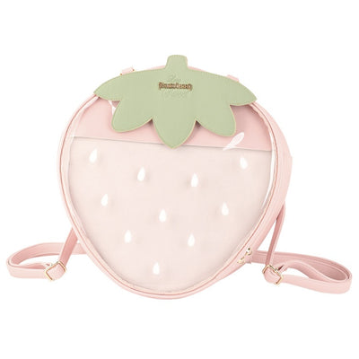 Bolsa Transparente Strawberry Soft-Girl con Diseño de Bandolera - Image 12