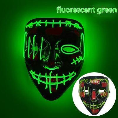 Máscara LED Luminosa en Forma de V para Halloween - Image 4
