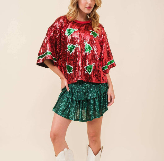 Blusa Deportiva con Lentejuelas - Corte Holgado y Casual - Image 11