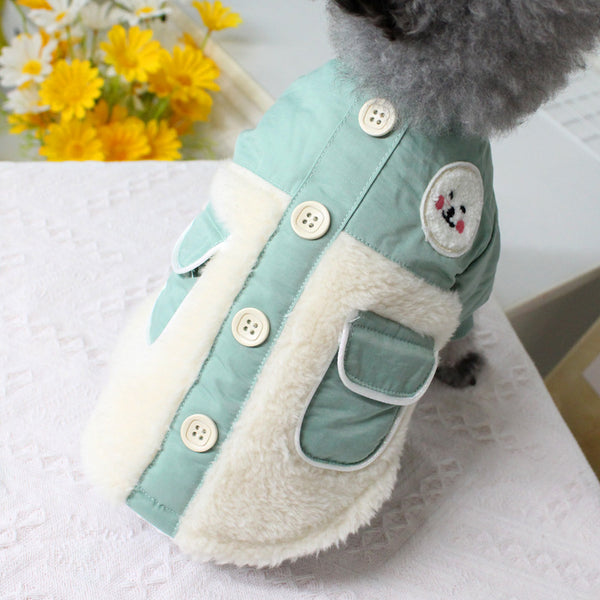 Chaqueta Acolchada Térmica para Perros con Bolsillos Dobles