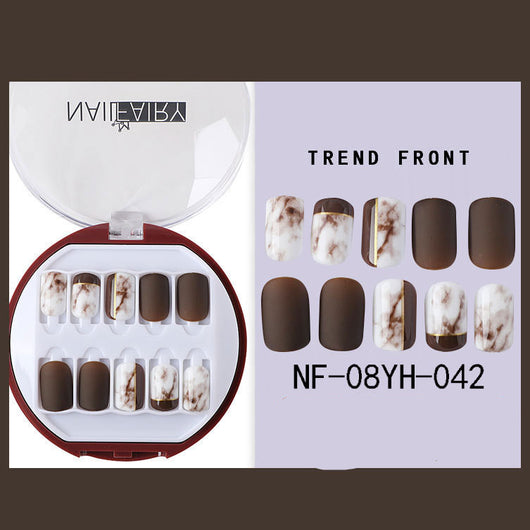 Uñas Postizas Coreanas Removibles Waterproof - Set 30 Piezas Manicura Instantánea - Image 26