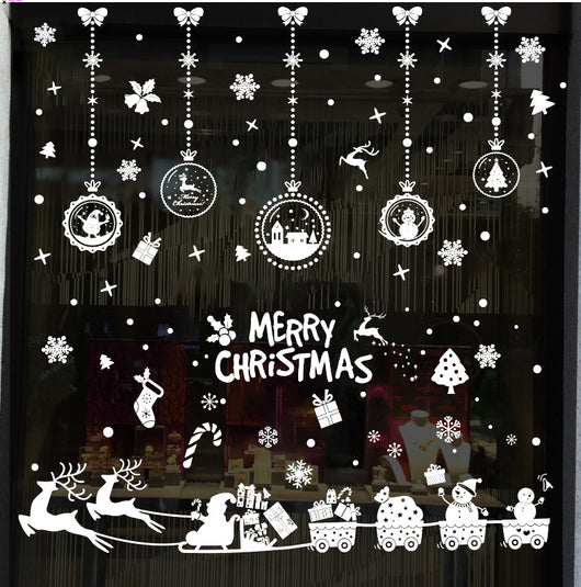 Pegatinas Navideñas Estáticas para Ventana - Copos de Nieve Decorativos - Image 35