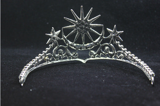 Corona Tiara Diamantes Estrella y Luna - Image 8