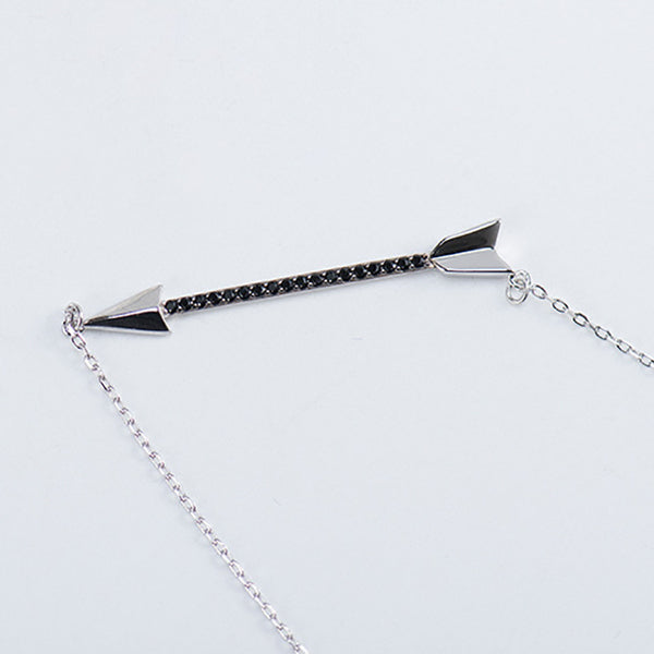 Collar de Plata 925 Flecha de Cupido para Mujer