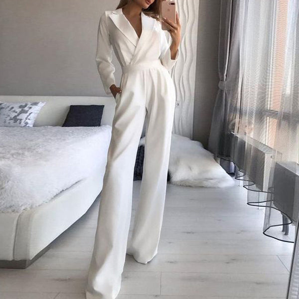 Jumpsuit Entallado para Mujer Primavera - Diseño Moderno en Colores Sólidos - Image 3