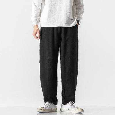 Pantalones de Lino y Algodón para Hombre - Corte Relajado y Transpirable - Image 13