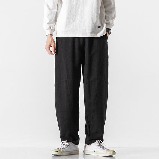 Pantalones de Lino y Algodón para Hombre - Corte Relajado y Transpirable - Image 13