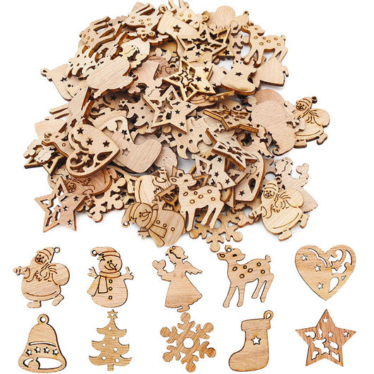 Pack de 50 Adornos Navideños de Madera - Image 5