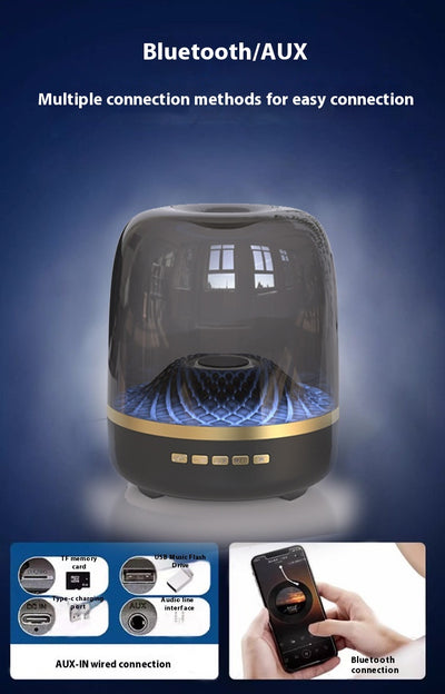 Subwoofer de Escritorio Bluetooth Negro y Oro - Image 18
