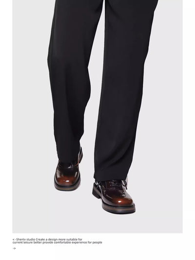 Zapatos de Cuero Bicolor con Suela Gruesa para Hombre - Casual y Profesional - Image 30