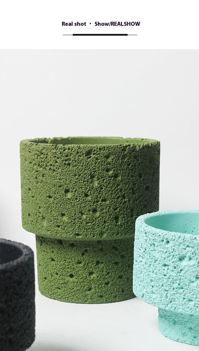 Maceta de Cemento Nórdica con Acabado Mate - Diseño Minimalista y Elegante - Image 28