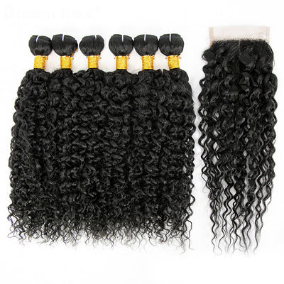 Set de 7 Piezas de Cabello Humano Rizado - Extensiones Cortina Rizos Naturales