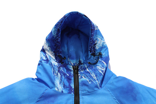 Chaqueta de Algodón Grueso con Letras Bordadas Estampado Montaña Nevada - Image 15
