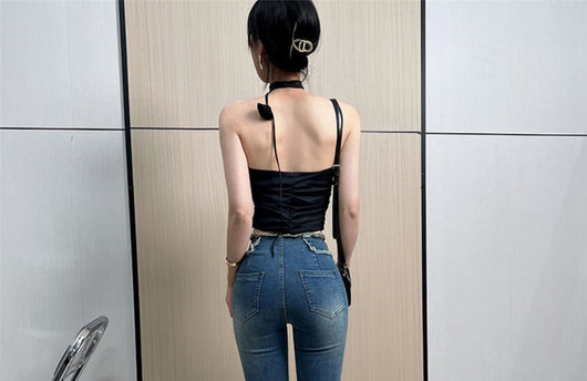 Jeans Skinny Retro Estilo Hong Kong para Mujer - Tela Ligera Verano - Image 16