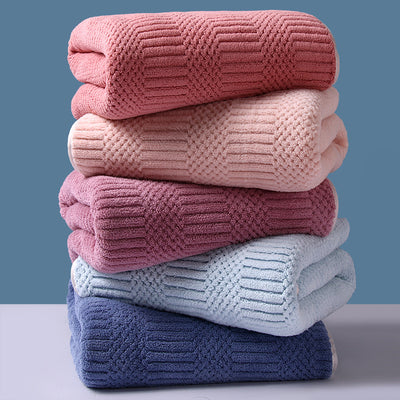 Toalla de Baño de Felpa de Coral a Rayas - Absorción Rápida y Secado Ultrarrápido - Image 16