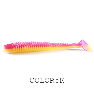 Señuelo de Pesca Luya Soft Fish con Cola T Bicolor y Sal - Image 14