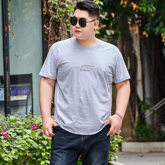 Camiseta de Algodón para Hombre Talla Grande - Cuello Redondo Manga Corta - Image 6