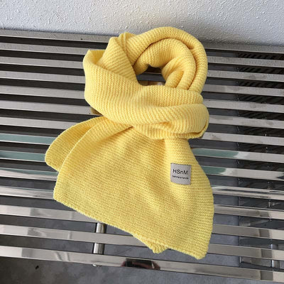 Bufanda Tejida Suave en Colores Lisos - Abrigo Versátil para Mujer - Image 4