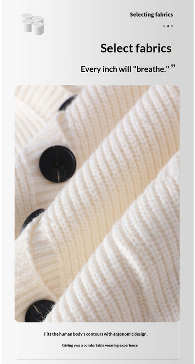 Cardigan de Punto con Solapa para Hombre - Estilo Moderno y Versátil - Image 11