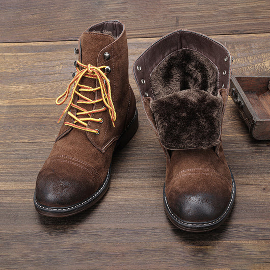 Botas Martin de Cuero Gamuza Premium con Detalles de Trabajo - Image 10