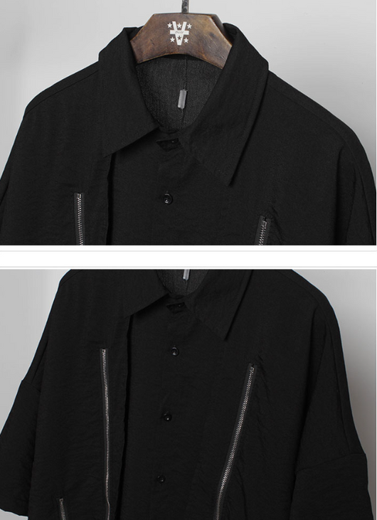 Camisa Suelta con Cierre Diseño Dark Character para Hombre - Image 12