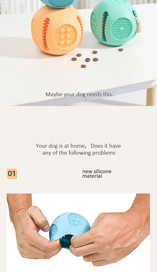 Pelota Interactiva para Perros y Gatos - Juguete Dispensador de Comida con Silicona Segura - Image 10