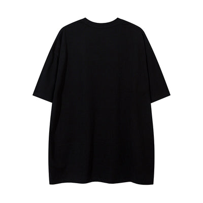 Playera Suelta con Estampado Mariposa Abstracto para Hombre - Image 11