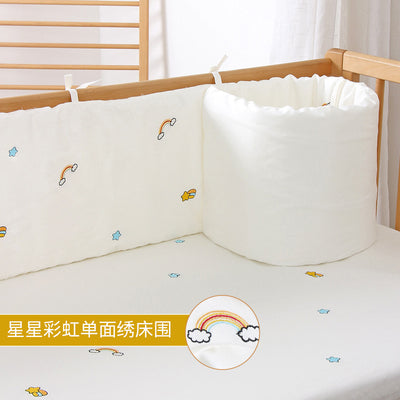 Protector de Cuna Acolchado Desmontable y Lavable - Seguridad Suave para tu Bebé - Image 6